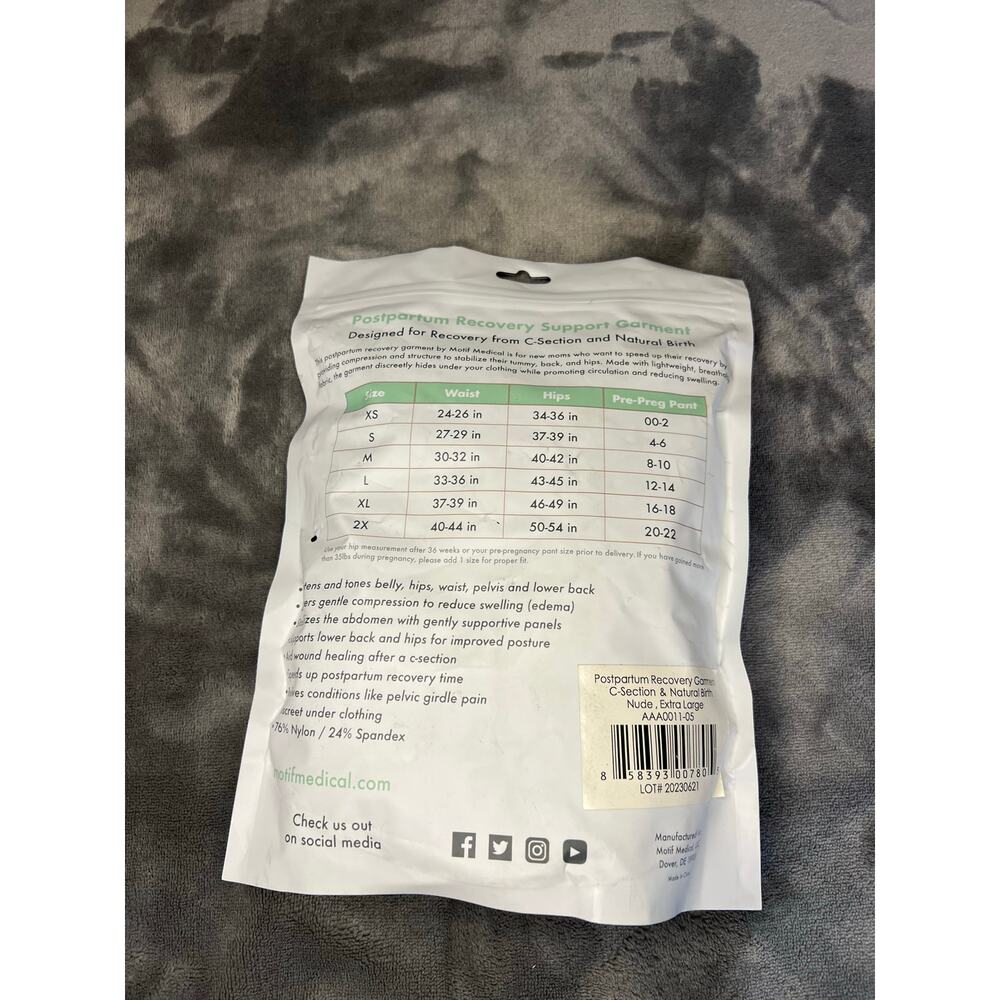 Motif Postpartum Recovery Garment in Nude, size XL New in package Maternity - Picture 6 of 8